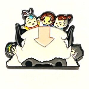 Avatar The Last Airbender Team Aang Riding Appa Fan Made Enamel Pin Lapel Pin
